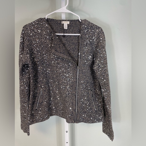 Chico’s sequin jacket - Picture 2 of 7